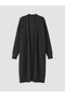 Özmarka New Season Anthracite Shawl Collar Oversize Women's Knitwear Cardigan - 5