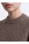 Vizyon New Season Beige Crew Neck Women's Knitwear Sweater - 3