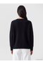 Ozmarka New Season Black Oversize Women's Thick Knitwear Sweater - 4