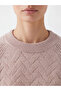 Lcw Everyday Lilac Crew Neck Patterned Women's Knitwear Sweater - 3