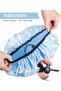 3Pcs Reusable Double Layer Satin Lined Shower Cap, Waterproof Bath Cap with Soft Satin Inter - 6