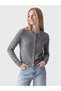Vizyon New Season Gray Crew Neck Women's Knitwear Cardigan