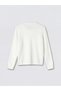 Ozmarka New Season White Crew Neck Stoned Women's Knitwear Cardigan - 6