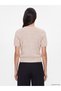 Seray New Season Pink Self-Patterned Women's Knitwear Cardigan - 4