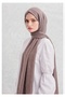 Krınkıl Shawl Breathable, Flexible and Easy to Shape Lightweight Design Silky Fabric Made of Cocoon Cotton Milky Brown 90 X 195