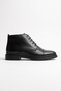 Genuine Leather Black Zippered Men's Winter Boots Luass30Al0084 - 2