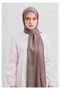Krınkıl Shawl Breathable, Flexible and Easy to Shape Lightweight Design Silky Fabric Made of Cocoon Cotton Milky Brown 90 X 195 - 2