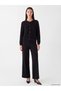 Peak New Season Black Glittery Openwork Women's Knitwear Cardigan - 2
