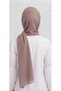 Krınkıl Shawl Breathable, Flexible and Easy to Shape Lightweight Design Silky Fabric Made of Cocoon Cotton Milky Brown 90 X 195 - 4