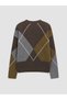 Özmarka New Season Brown Diamond Patterned Women's Knitwear Sweater - 7