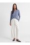 Peak New Season Blue Crew Neck Patterned Women's T-Shirt - 2