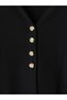 Özmarka New Season Black V-Neck Regular Fit Women's Knitwear Cardigan - 6