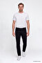 Men's Black Cotton Comfort Fit Relaxed Cut 5-Pocket Flexible Comfortable Jean Denim Trousers - 3