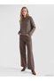 Vizyon New Season Beige Crew Neck Women's Knitwear Sweater - 2