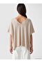 Lcw Curve Beige V-Neck Plus Size Women's Knitwear Sweater - 4