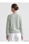 Lcw Everyday Green Crew Neck Embroidered Women's Knitwear Sweater - 4