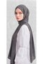 Krınkıl Shawl Breathable, Flexible and Easy to Shape Lightweight Design Silky Fabric Made of Cocoon Cotton Smoked 90 X 195 - 2