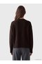 Ozmarka New Season Brown Crew Neck Women's Knitwear Sweater - 4