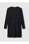 Özmarka New Season Black Shawl Collar Women's Ribbed Cardigan - 6