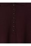 Lcwaikiki Classic Claret Red Polo Collar Women's Knitwear Sweater - 5