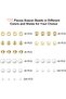 Spacer Beads Set, 1740 PCS 3 Colors Durable and Sturdy Beads, 8 Styles CCB Material Light Spa - 3
