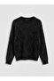 Ozmarka New Season Black Diamond Patterned Women's Knitwear Sweater - 5