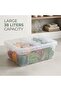 38-Liter Clear Plastic Storage Box Capacity with Tight Lid and Handles | Multipurpose Stackable - 3