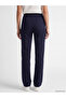 Özmarka New Season Navy Blue Women's Sweatpants with Elastic Waist - 4