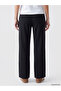 Özmarka New Season Black Soft Touch Women's Sweatpants with Elastic Waist - 4
