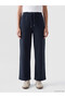 Seray New Season Navy Blue High Waist Women's Sweatpants - 2
