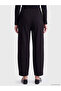 Özmarka New Season Black Soft Touch Women's Sweatpants with Elastic Waist - 4