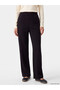 Özmarka New Season Black Soft Touch Women's Sweatpants with Elastic Waist - 2