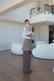Brown Palazzo Trousers with Part Shirt Detail - 3