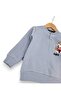 Baby Boy Winter 3 Thread Yarn Rastered Ride on Printed 6-9-12-18-24 Months 2-Piece Top and Bottom Set - 3