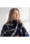 Women's Plaid Patterned Soft Cashmere Feel Shoulder Shawl - 70X190 cm - 4