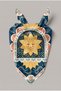 Navy Blue Sun and Stars Pattern Scarf Bandana 50X50 cm - 3