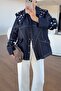 Contrast Stitching Detailed Buttoned Design Jacket - 4