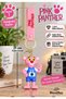 Pink Panther Silicone Keychain 21 cm Bag Ornament Cute Character Keychain 1 Piece
