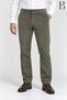 Comfortable Cut Winter Green Men's Velvet Dad Pants with Fleece Inside
