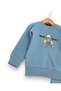 Baby Boy Winter 3 Thread Threaded Bear Bear Printed 6-9-12-18-24 Months 2-Piece Top and Bottom Set - 3