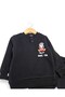 Baby Boy Winter 3 Thread Yarn Rastered Ride on Printed 6-9-12-18-24 Months 2-Piece Top and Bottom Set - 5