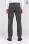Comfortable Cut Winter Dark Gray Men's Velvet Dad Pants with Fleece Inside - 5