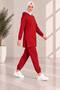 Women's plus size tracksuit set with side slit detail