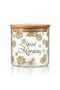 3-Piece Daisy Patterned Glass Jar Set, Bamboo Vacuum Lid, Tea Coffee Sugar Food Storage Container, 3 Different Sizes - 6