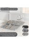 Baborech 2-Piece Leaf Pattern Drying Mat Set, Super Absorbent Stone Dish Drying Mat for Table - 3