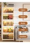 Collapsible Storage Bins, Stackable Plastic Storage Cabinet with Wheels, Dual Opening Storage - 6