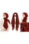 Women's Plain Shawl, Lightweight, Soft Textured Headscarf Suitable for Daily Use - 2