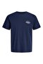 Jjbrandon Tee Ss Crew Neck Navy Men's T-Shirt 12288113 - 3