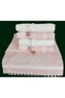 50X90 6-Piece 100% Cotton Velvet Laced Bowknot Dowry Box Hand and Face Towels - 4
