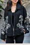 Premium Design Stone Embellished Suede Jacket Sun515 - 4